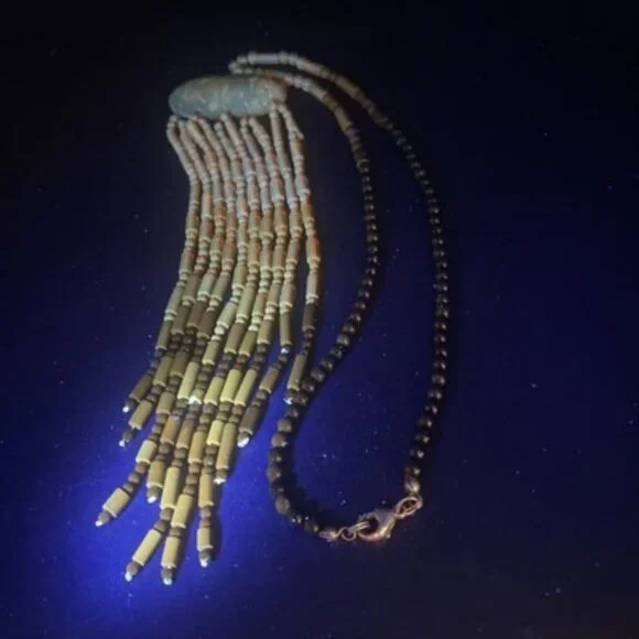 Statement Necklace Baltic Amber Honey to Cognac Beads Boho 16" + 7" Drop  LOOK - Picture 11 of 11